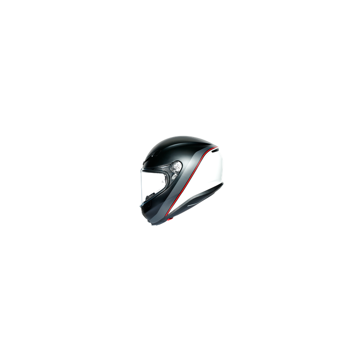 AGV K6  ECE MULTI MPLK MINIMAL PURE MATT BLACK/WH/RED