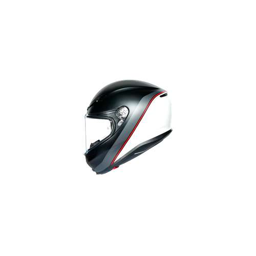AGV K6  ECE MULTI MPLK MINIMAL PURE MATT BLACK/WH/RED