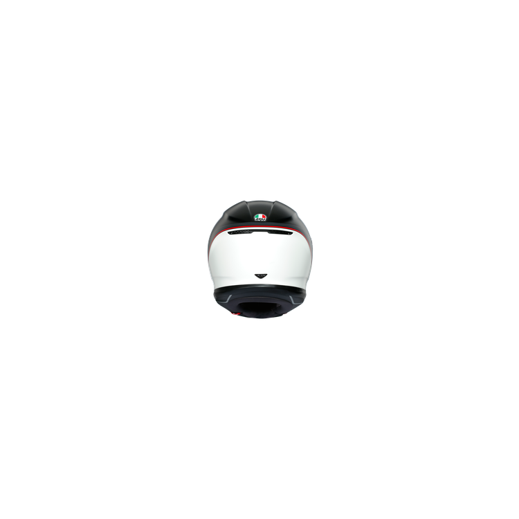 AGV K6  ECE MULTI MPLK MINIMAL PURE MATT BLACK/WH/RED