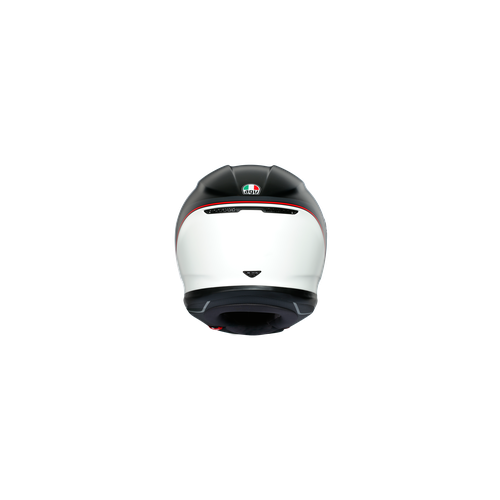 AGV K6  ECE MULTI MPLK MINIMAL PURE MATT BLACK/WH/RED