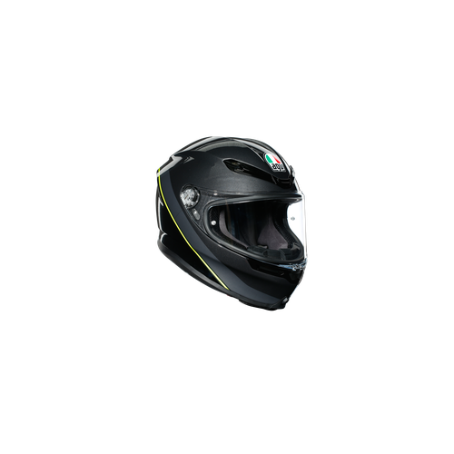 AGV K6  ECE MULTI MPLK MINIMAL GUNMET/BLACK/YELLOW FL