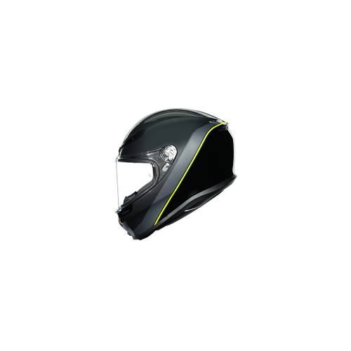 AGV K6  ECE MULTI MPLK MINIMAL GUNMET/BLACK/YELLOW FL