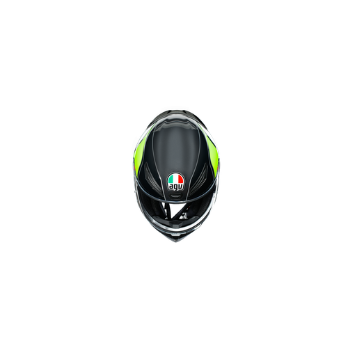 AGV K1  E2205 MULTI POWER GUNMETAL/WHITE/GREEN