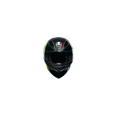 AGV K1  E2205 MULTI POWER GUNMETAL/WHITE/GREEN