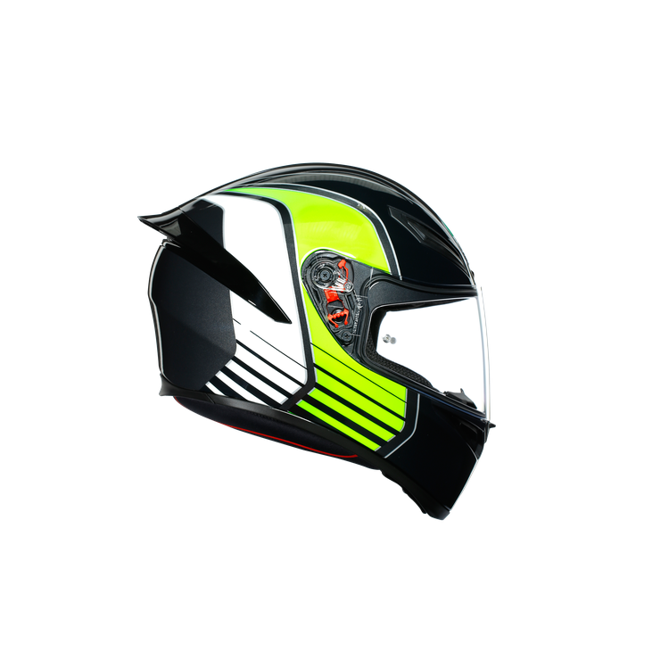 AGV K1  E2205 MULTI POWER GUNMETAL/WHITE/GREEN