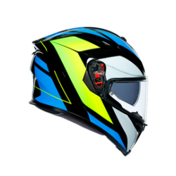 AGV K5 S  E2205 MULTI MPLK CORE BLACK/CYAN/YELLOW FLUO