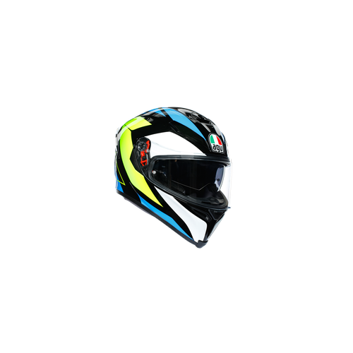 AGV K5 S  E2205 MULTI MPLK CORE BLACK/CYAN/YELLOW FLUO