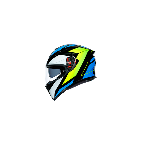 AGV K5 S  E2205 MULTI MPLK CORE BLACK/CYAN/YELLOW FLUO