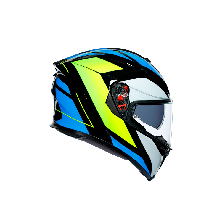 AGV K5 S  E2205 MULTI MPLK CORE BLACK/CYAN/YELLOW FLUO