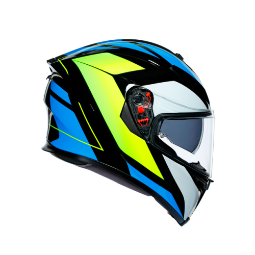AGV K5 S  E2205 MULTI MPLK CORE BLACK/CYAN/YELLOW FLUO