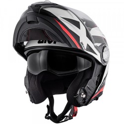 CASCO MODULARE X23 SIDNEY NERO BIANCO ROSSO | GIVI