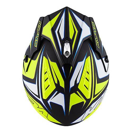 Casco Jet KV45 Trial Gemini Nero Opaco Giallo Bianco |  Kappa