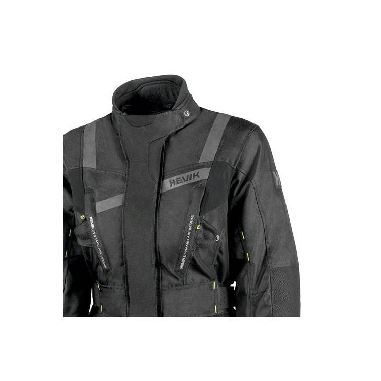 Giacca Moto Donna 4 Stagioni Stelvio Impermeabile Nero -  Hevik