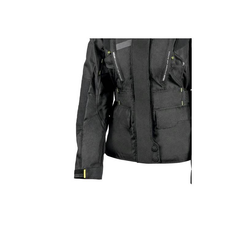 Giacca Moto Donna 4 Stagioni Stelvio Impermeabile Nero -  Hevik