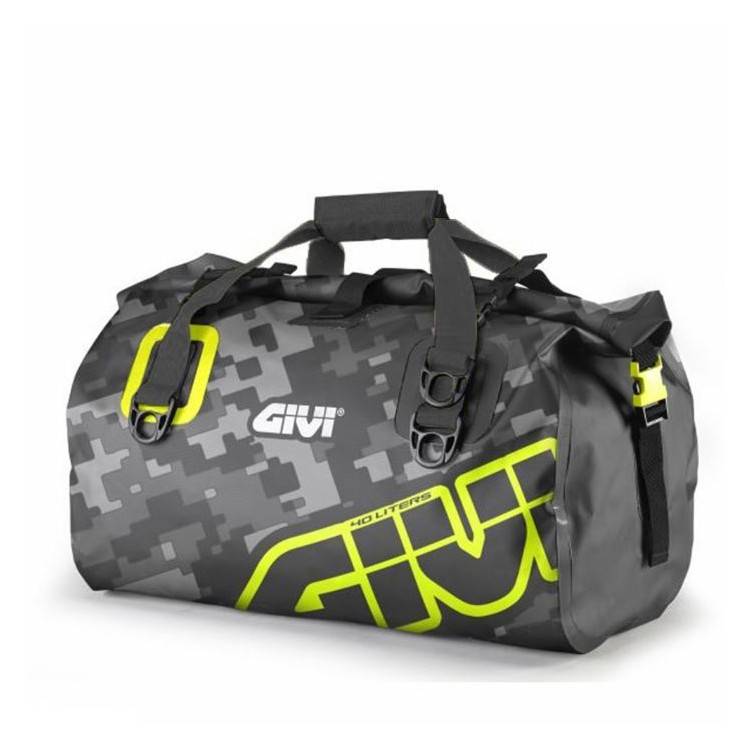 GIVI Borsone da sella  EA115CM Impermeabile 40 Lt. Camouflage Giallo Grigio | EA115CM