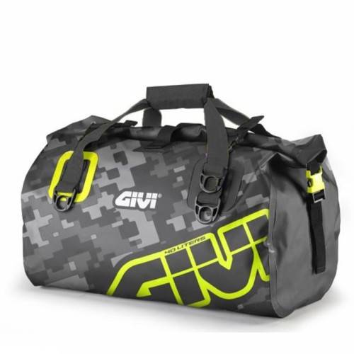 GIVI Borsone da sella  EA115CM Impermeabile 40 Lt. Camouflage Giallo Grigio | EA115CM