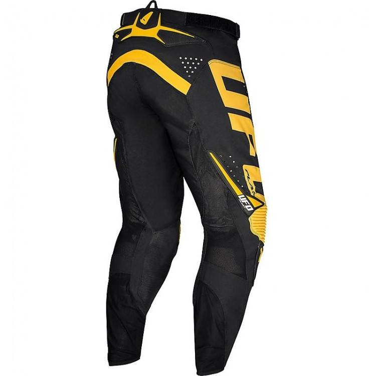 Pantalone Offroad Enduro  Modello Slim Sharp Nero Arancio | UFO