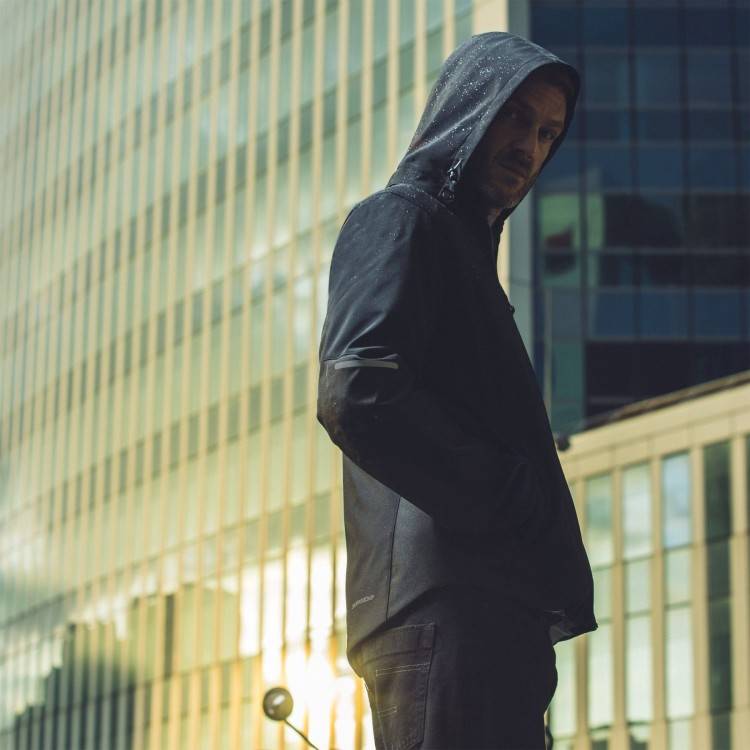 Giacca H2Out Hoodie Armor Nero | SPIDI