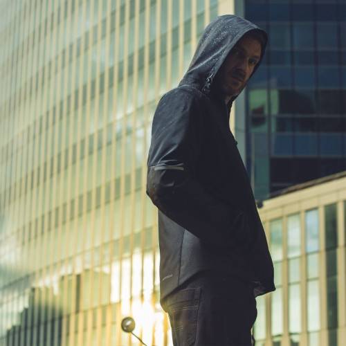Giacca H2Out Hoodie Armor Nero | SPIDI