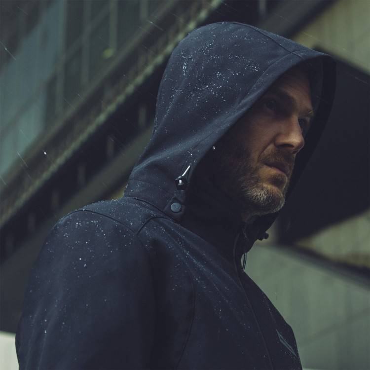 Giacca H2Out Hoodie Armor Nero | SPIDI