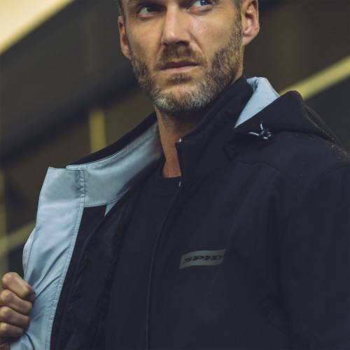 Giacca H2Out Hoodie Armor Nero | SPIDI