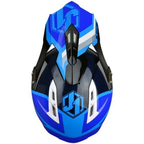 CASCO OFFROAD J12 UNIT WHITE-BLUE | JUST1