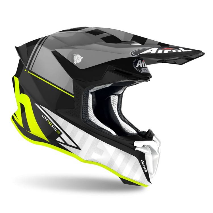 CASCO TWIST 2.0 TECH YELLOW MATT | AIROH