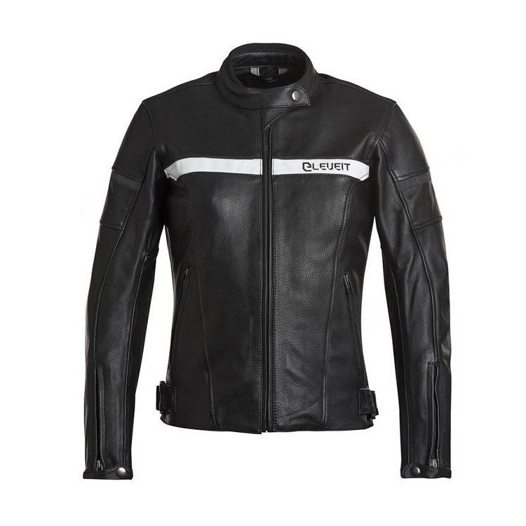 GIACCA IN PELLE STRADE WOMAN BLACK WHITE | ELEVEIT