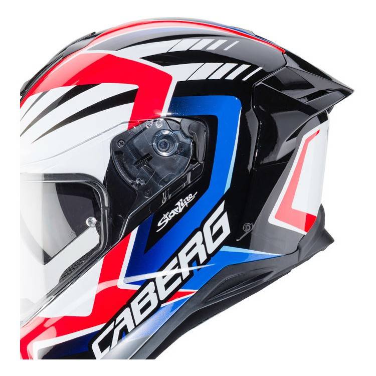 Casco integrale  Drift Evo MR55 bianco  rosso fluo  | CABERG