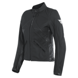 SANTA MONICA LADY LEATHER JACKET BLACK (001) | DAINESE