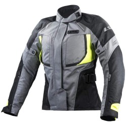 GIACCA MOTO PHASE LADY JACKET GREY BLACK YELLOW  | LS2