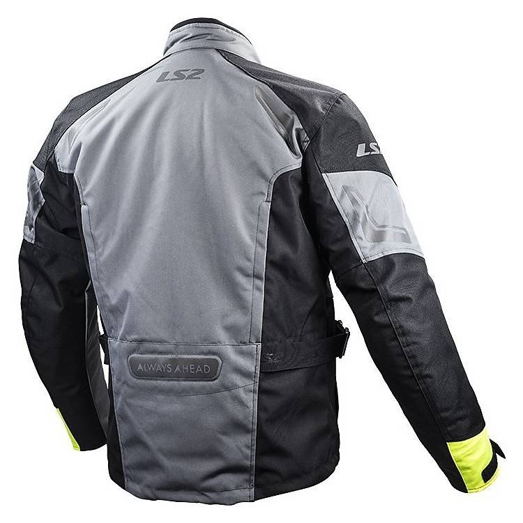 GIACCA MOTO PHASE MAN JACKET GREY BLACK YELLOW  | LS2