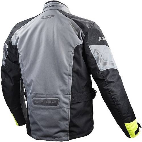 GIACCA MOTO PHASE MAN JACKET GREY BLACK YELLOW  | LS2