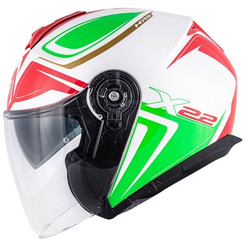 CASCO JET X.22 PLANET HYPER ITALY TRICOLORE | GIVI