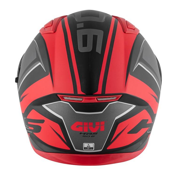 CASCO INTEGRALE 50.6 STOCCARDA BLADES NERO OPACO ROSSO | GIVI