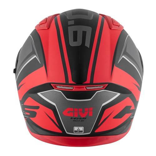 CASCO INTEGRALE 50.6 STOCCARDA BLADES NERO OPACO ROSSO | GIVI