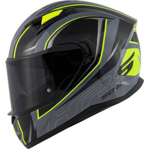 CASCO INTEGRALE 50.6 STOCCARDA BLADES NERO GRIGIO GIALLO FLUO | GIVI