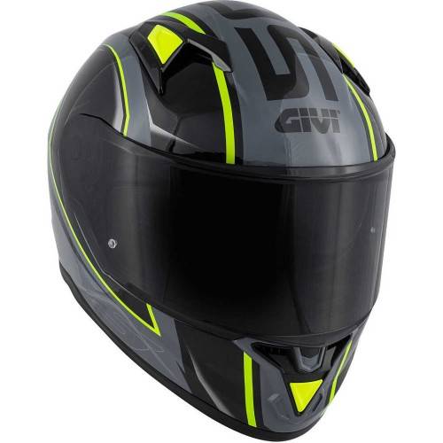 CASCO INTEGRALE 50.6 STOCCARDA BLADES NERO GRIGIO GIALLO FLUO | GIVI
