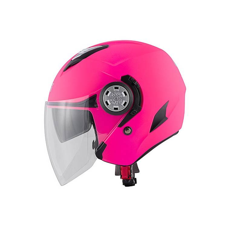 CASCO JET 12.3 STRATOS CON VISIERA PARASOLE ROSA OPACO | GIVI