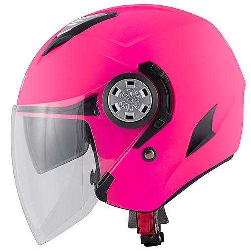 CASCO JET 12.3 STRATOS CON VISIERA PARASOLE ROSA OPACO | GIVI