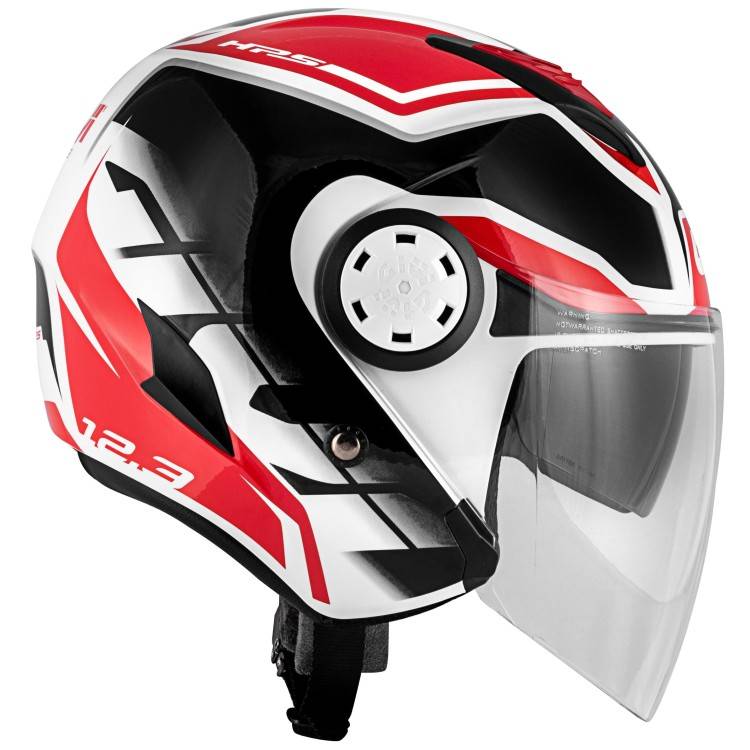 CASCO JET 12.3 STRATOS SHADE NERO BIANCO ROSSO | GIVI
