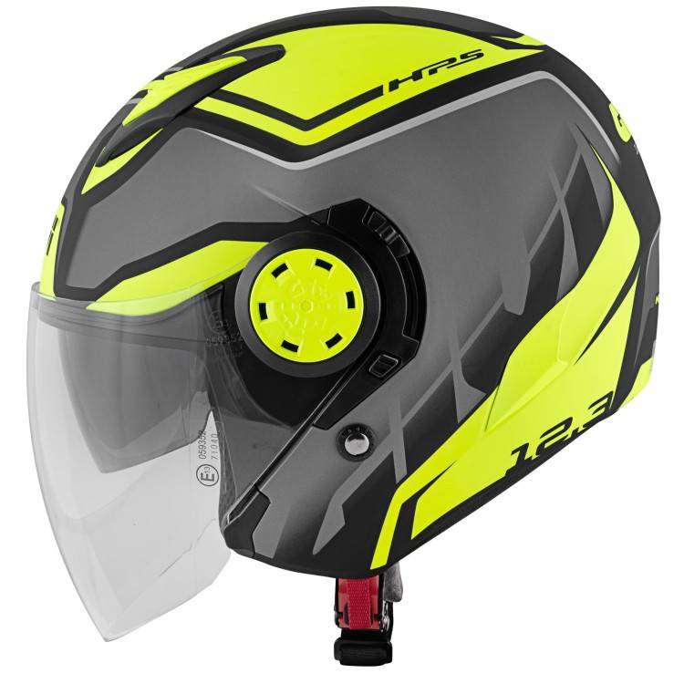 CASCO JET 12.3 STRATOS SHADE TITANIO GIALLO | GIVI