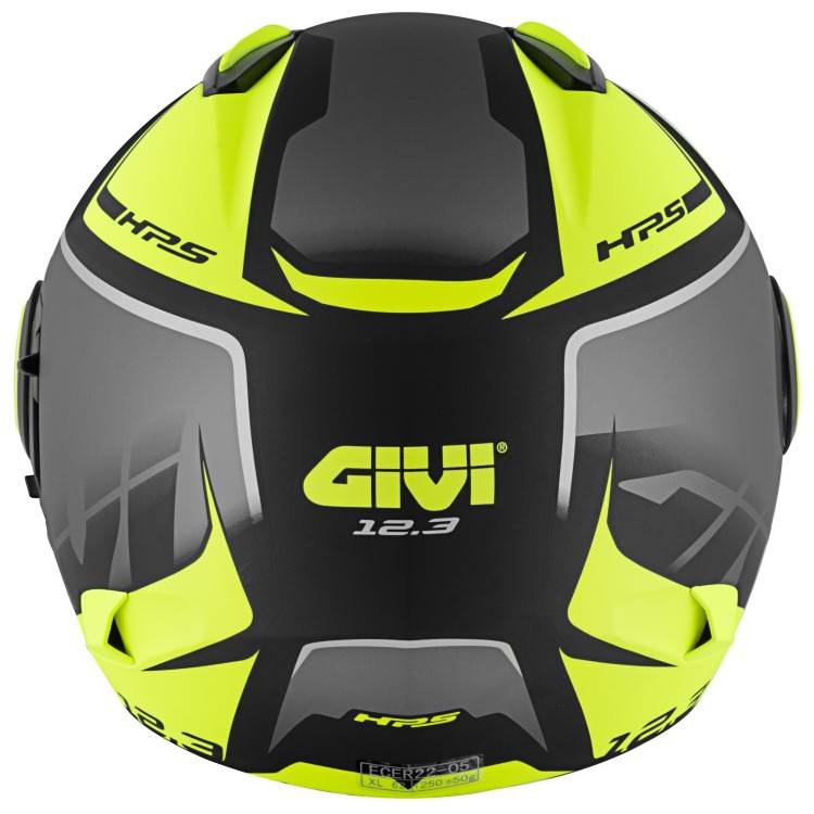 CASCO JET 12.3 STRATOS SHADE TITANIO GIALLO | GIVI