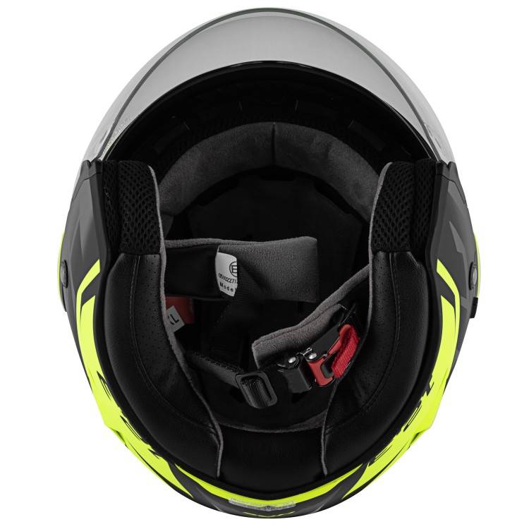 CASCO JET 12.3 STRATOS SHADE TITANIO GIALLO | GIVI