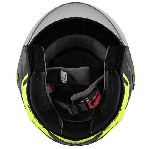 CASCO JET 12.3 STRATOS SHADE TITANIO GIALLO | GIVI