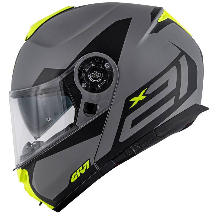 CASCO MODULARE X.21 CHALLENGER SPIRIT GRIGIO NERO GIALLO | GIVI