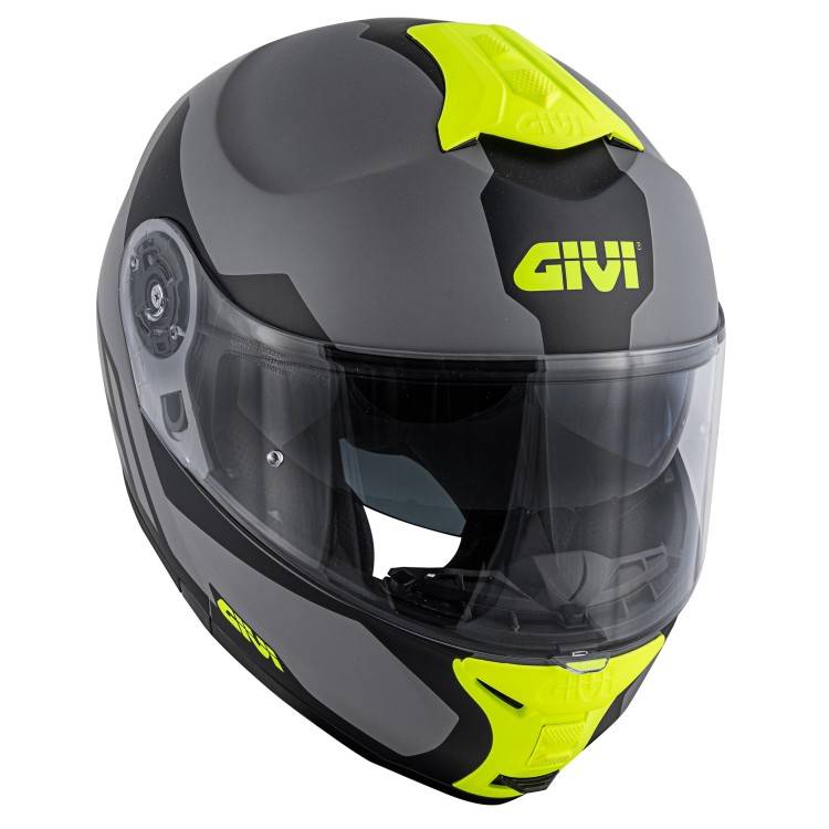 CASCO MODULARE X.21 CHALLENGER SPIRIT GRIGIO NERO GIALLO | GIVI