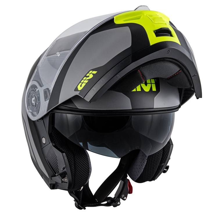 CASCO MODULARE X.21 CHALLENGER SPIRIT GRIGIO NERO GIALLO | GIVI