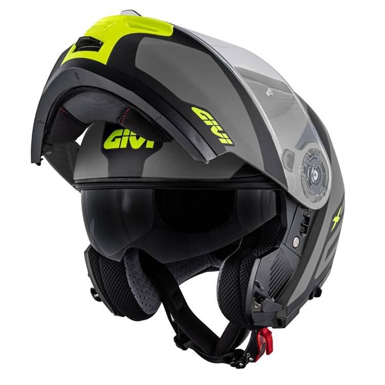 CASCO MODULARE X.21 CHALLENGER SPIRIT GRIGIO NERO GIALLO | GIVI