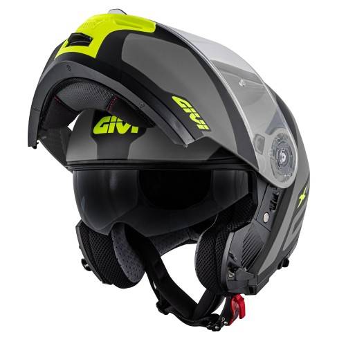 CASCO MODULARE X.21 CHALLENGER SPIRIT GRIGIO NERO GIALLO | GIVI
